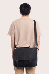 Vintage Black Messenger Bag